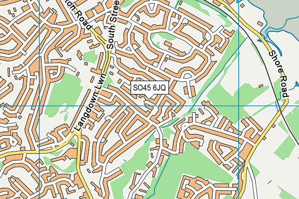 SO45 6JQ map - OS VectorMap District (Ordnance Survey)