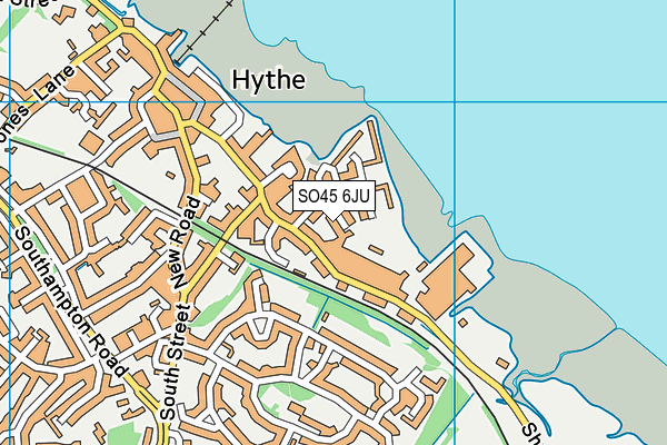 SO45 6JU map - OS VectorMap District (Ordnance Survey)