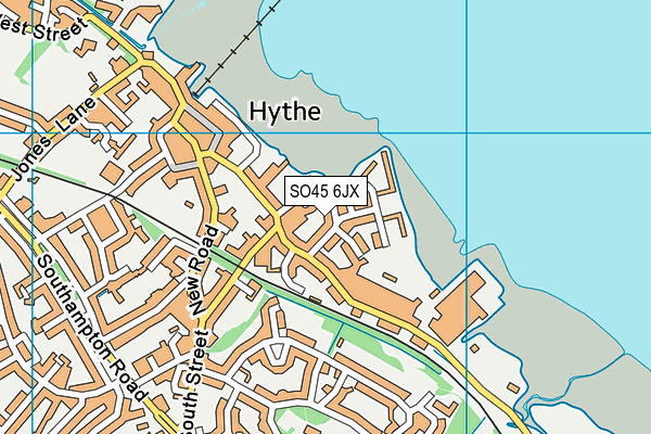 SO45 6JX map - OS VectorMap District (Ordnance Survey)