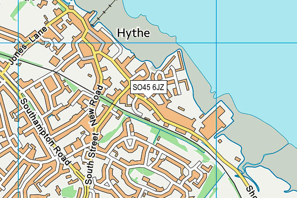 SO45 6JZ map - OS VectorMap District (Ordnance Survey)