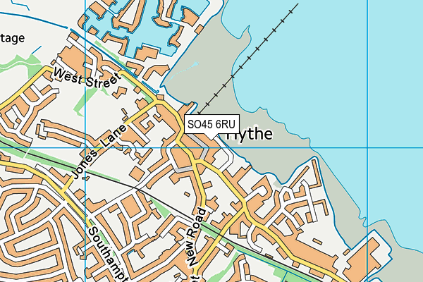 SO45 6RU map - OS VectorMap District (Ordnance Survey)