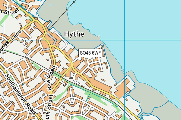 SO45 6WF map - OS VectorMap District (Ordnance Survey)