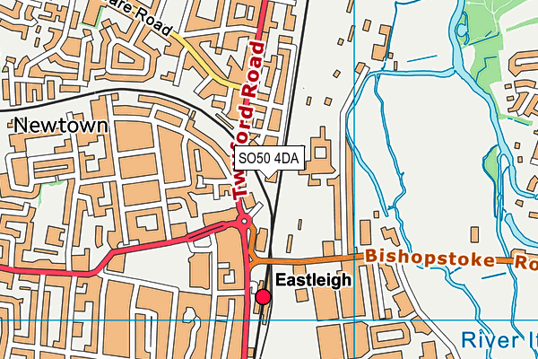 SO50 4DA map - OS VectorMap District (Ordnance Survey)