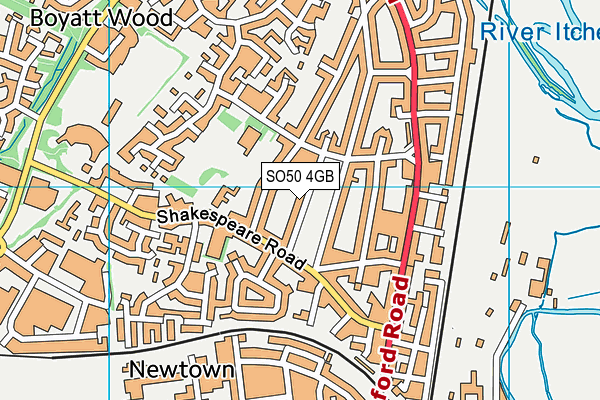 SO50 4GB map - OS VectorMap District (Ordnance Survey)