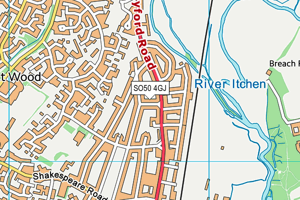 SO50 4GJ map - OS VectorMap District (Ordnance Survey)