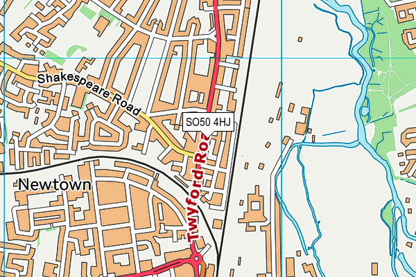 SO50 4HJ map - OS VectorMap District (Ordnance Survey)