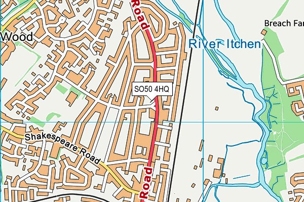 SO50 4HQ map - OS VectorMap District (Ordnance Survey)