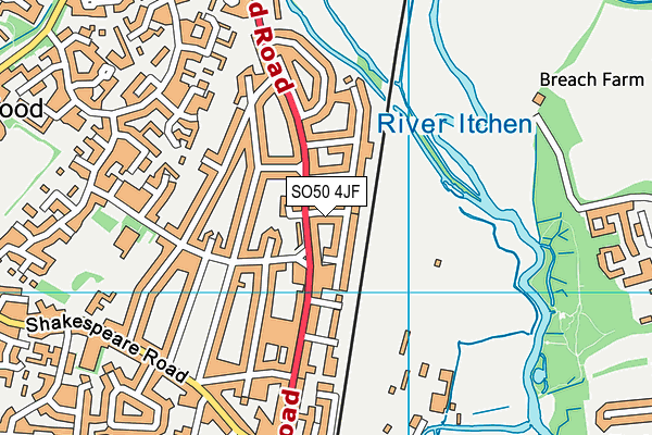 SO50 4JF map - OS VectorMap District (Ordnance Survey)