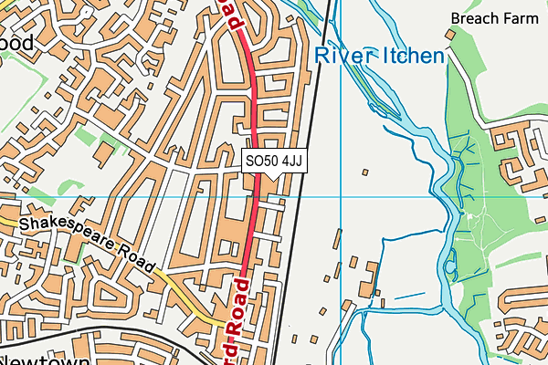 SO50 4JJ map - OS VectorMap District (Ordnance Survey)