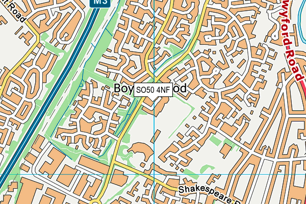 SO50 4NF map - OS VectorMap District (Ordnance Survey)