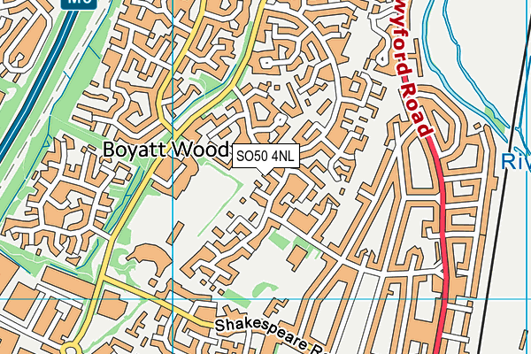 SO50 4NL map - OS VectorMap District (Ordnance Survey)
