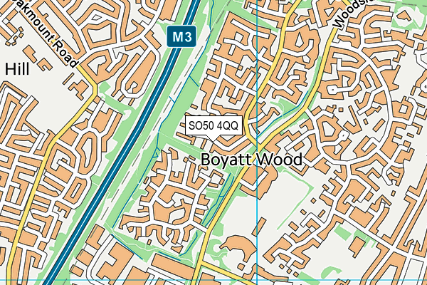 SO50 4QQ map - OS VectorMap District (Ordnance Survey)
