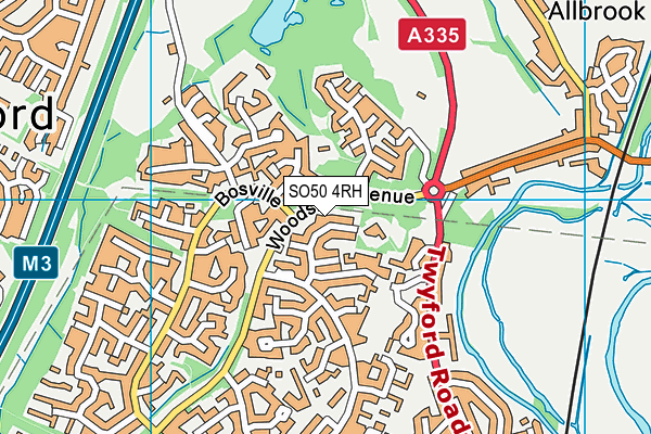 SO50 4RH map - OS VectorMap District (Ordnance Survey)