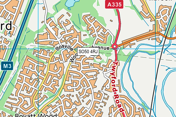 SO50 4RJ map - OS VectorMap District (Ordnance Survey)