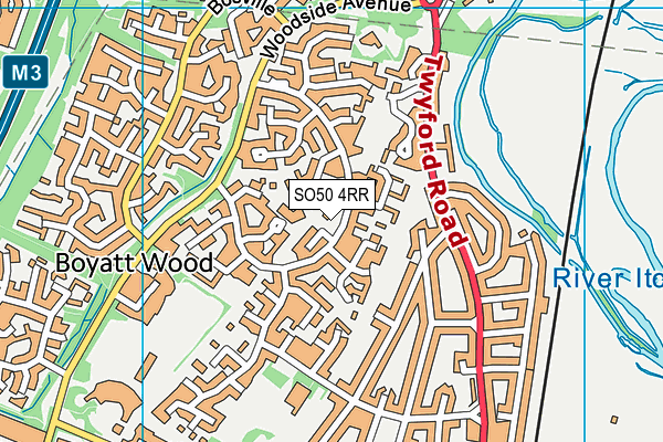 SO50 4RR map - OS VectorMap District (Ordnance Survey)