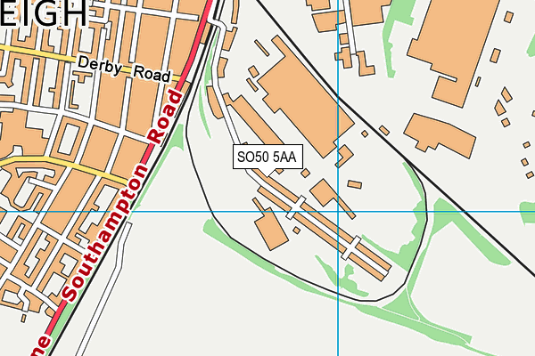 SO50 5AA map - OS VectorMap District (Ordnance Survey)