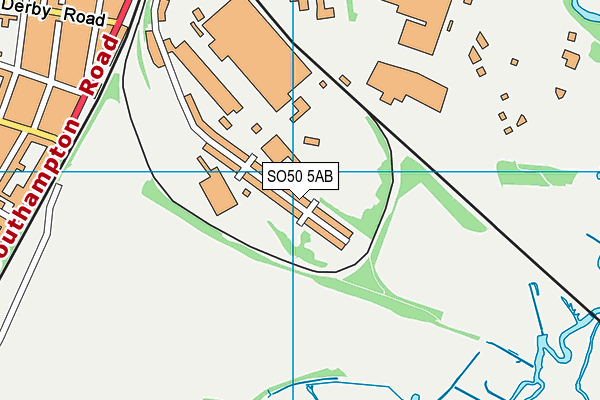 SO50 5AB map - OS VectorMap District (Ordnance Survey)