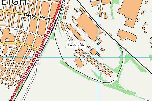 SO50 5AD map - OS VectorMap District (Ordnance Survey)
