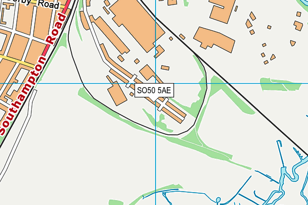 SO50 5AE map - OS VectorMap District (Ordnance Survey)