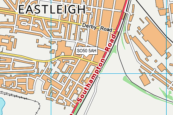 SO50 5AH map - OS VectorMap District (Ordnance Survey)