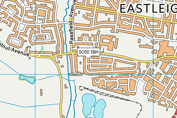 SO50 5BH map - OS VectorMap District (Ordnance Survey)