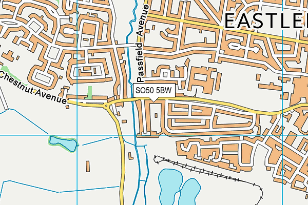 SO50 5BW map - OS VectorMap District (Ordnance Survey)