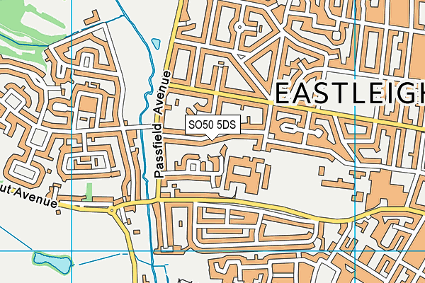 SO50 5DS map - OS VectorMap District (Ordnance Survey)