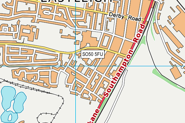 SO50 5FU map - OS VectorMap District (Ordnance Survey)