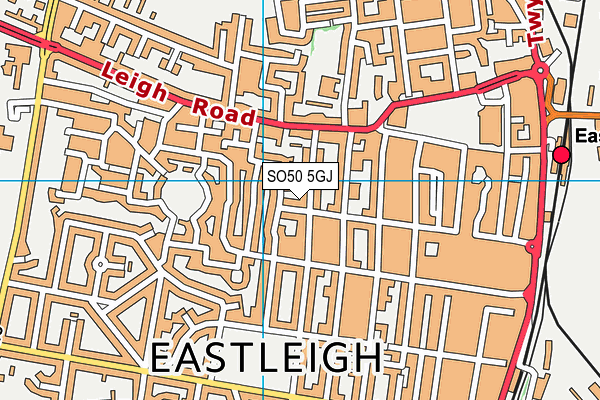 SO50 5GJ map - OS VectorMap District (Ordnance Survey)