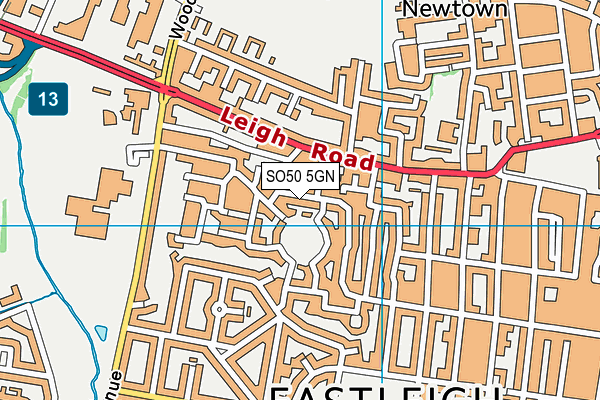 SO50 5GN map - OS VectorMap District (Ordnance Survey)