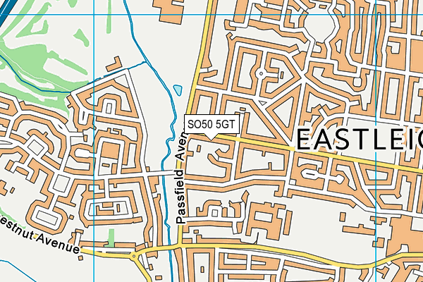 SO50 5GT map - OS VectorMap District (Ordnance Survey)