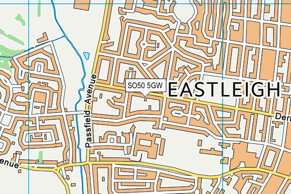 SO50 5GW map - OS VectorMap District (Ordnance Survey)