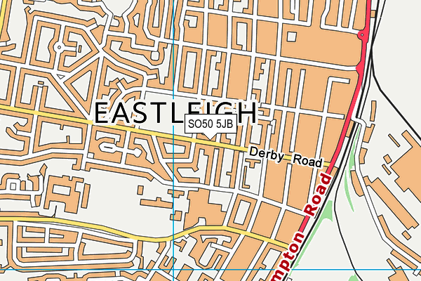 SO50 5JB map - OS VectorMap District (Ordnance Survey)