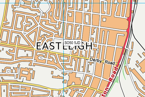 SO50 5JD map - OS VectorMap District (Ordnance Survey)