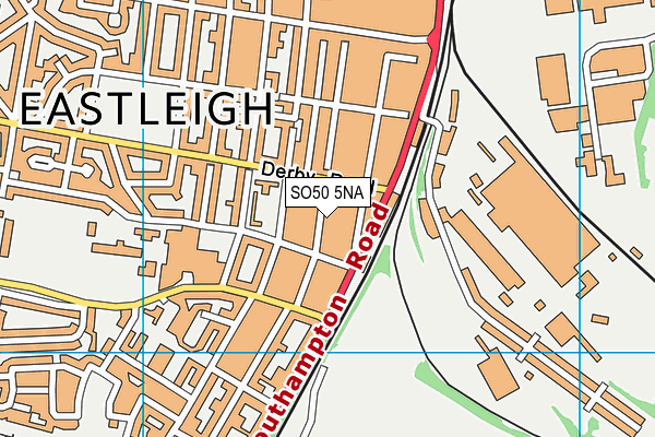 SO50 5NA map - OS VectorMap District (Ordnance Survey)