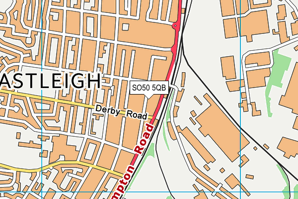 SO50 5QB map - OS VectorMap District (Ordnance Survey)