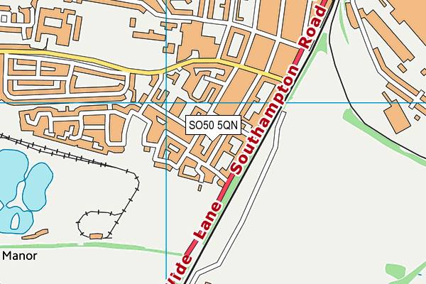 SO50 5QN map - OS VectorMap District (Ordnance Survey)