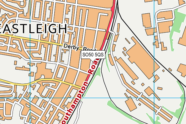 SO50 5QS map - OS VectorMap District (Ordnance Survey)