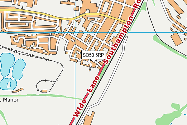 SO50 5RP map - OS VectorMap District (Ordnance Survey)