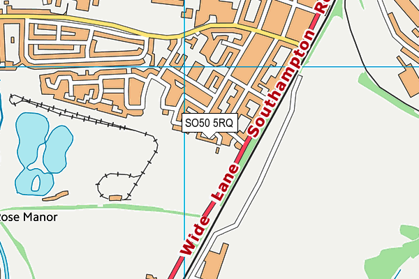 SO50 5RQ map - OS VectorMap District (Ordnance Survey)