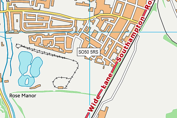 SO50 5RS map - OS VectorMap District (Ordnance Survey)