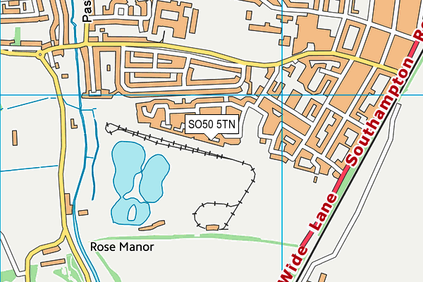 SO50 5TN map - OS VectorMap District (Ordnance Survey)