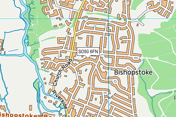 SO50 6FN map - OS VectorMap District (Ordnance Survey)