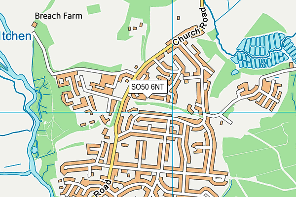 SO50 6NT map - OS VectorMap District (Ordnance Survey)