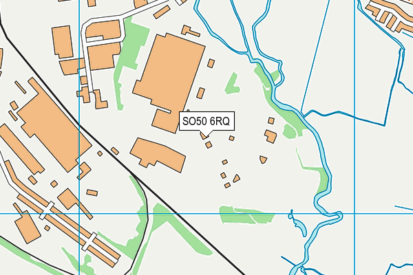 SO50 6RQ map - OS VectorMap District (Ordnance Survey)