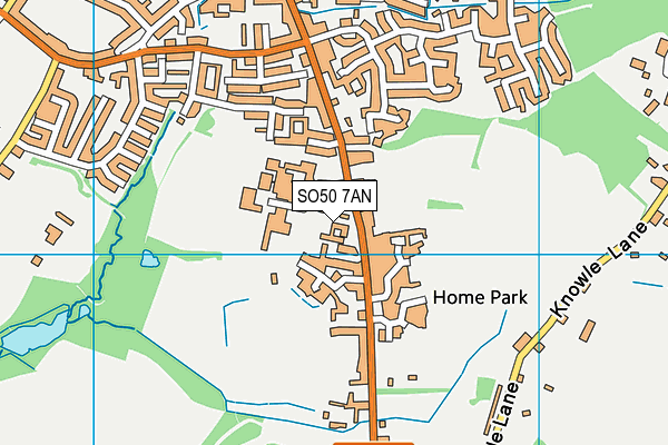 Fair Oak Infant School map (SO50 7AN) - OS VectorMap District (Ordnance Survey)