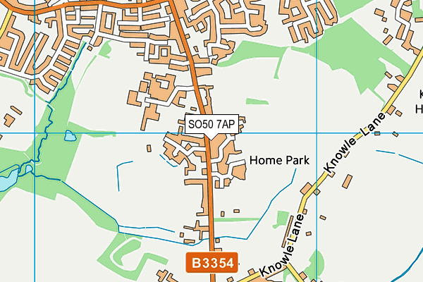 SO50 7AP map - OS VectorMap District (Ordnance Survey)