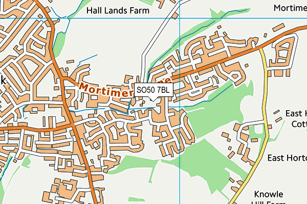 SO50 7BL map - OS VectorMap District (Ordnance Survey)