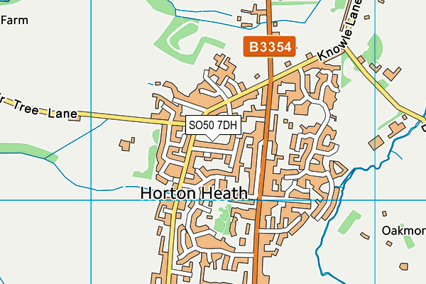 SO50 7DH map - OS VectorMap District (Ordnance Survey)