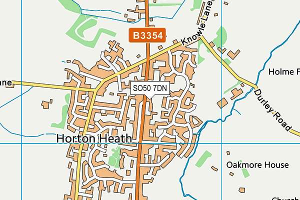 SO50 7DN map - OS VectorMap District (Ordnance Survey)